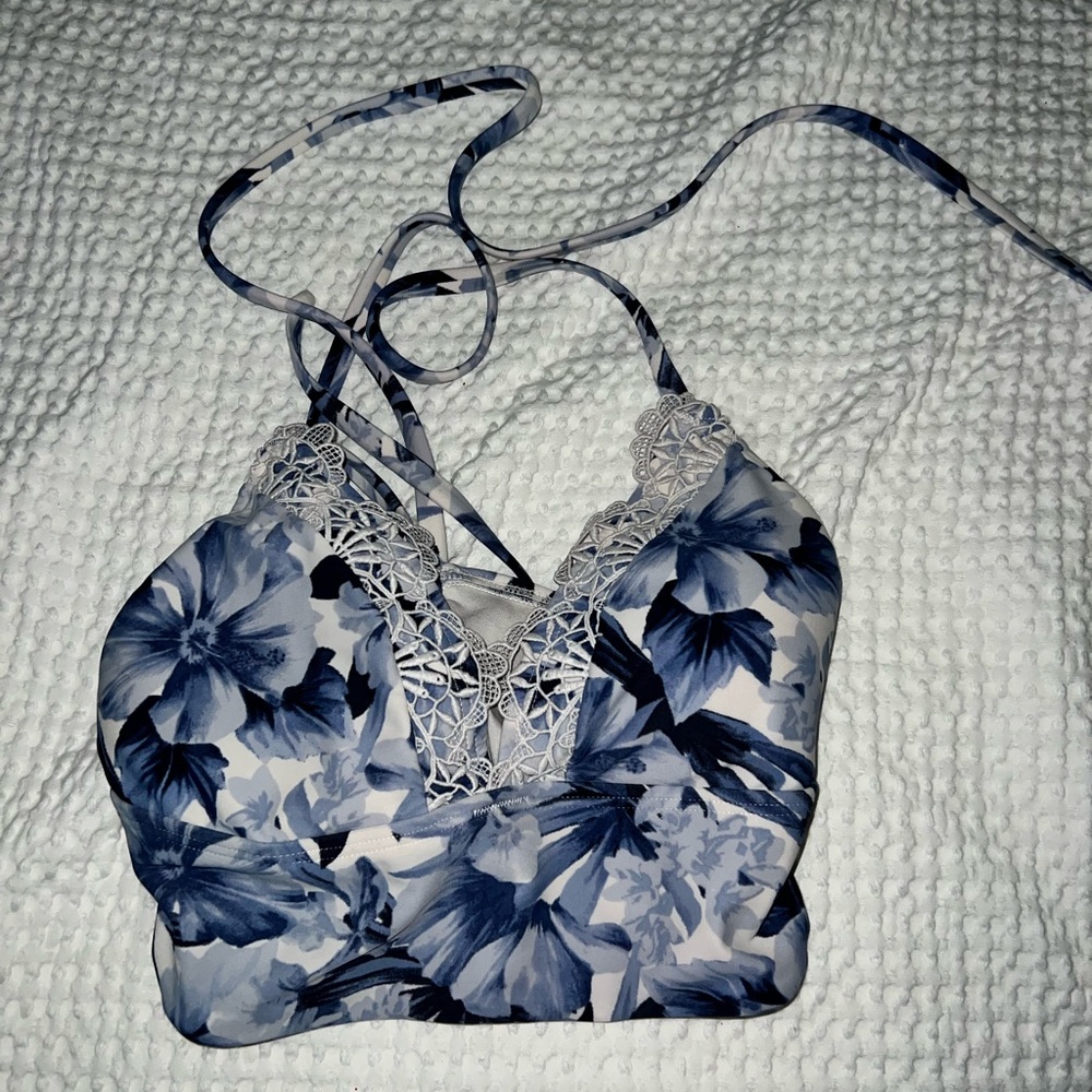 Hollister Floral Lace Swimming Top